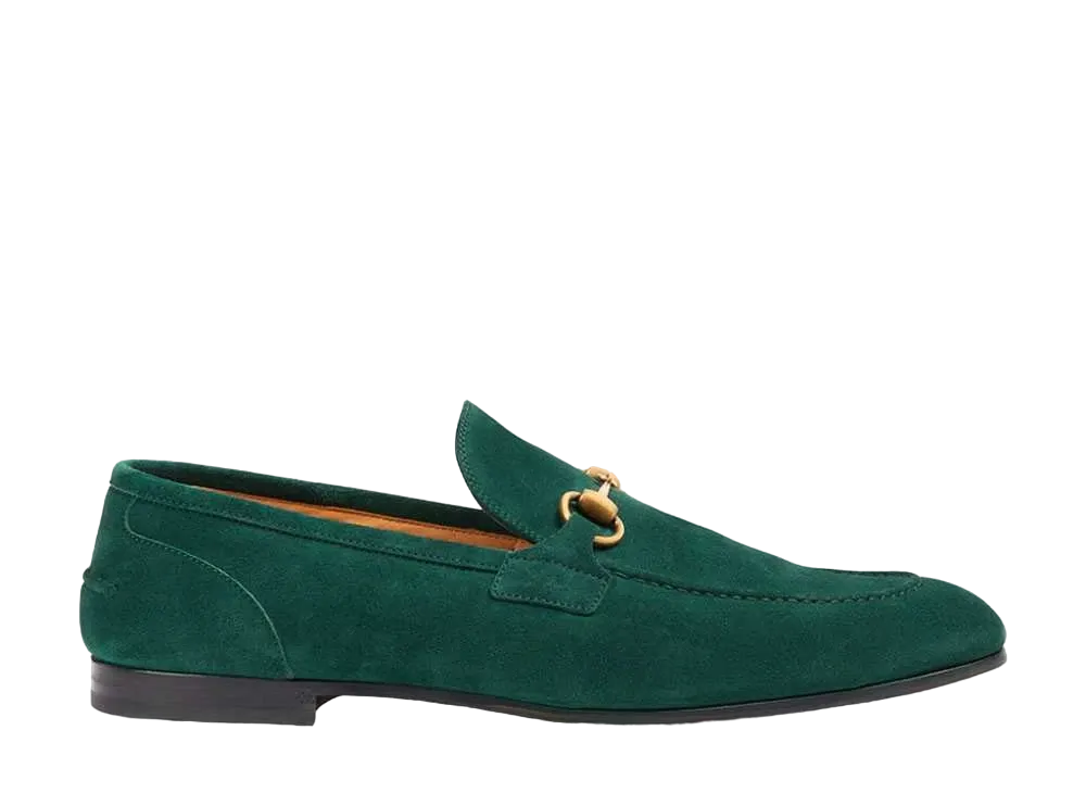 グッチ ヨルダーン スエード ホースビット ローファー‎ "グリーン" 406994 CH000 3154