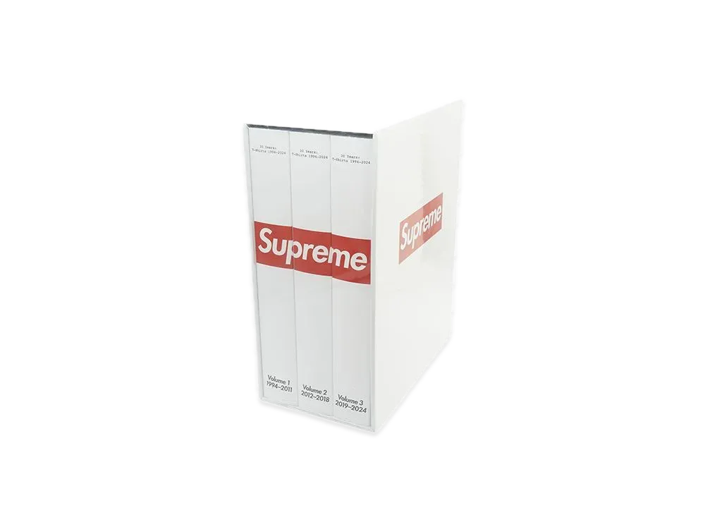 Supreme 30 Years T-Shirts 1994-2024 Book (3-Volumes) "White"