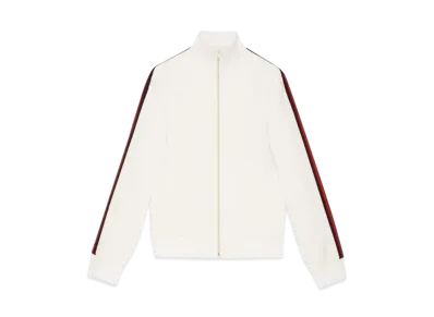 GUCCI Fluid Drill Zip Jacket "Off White"