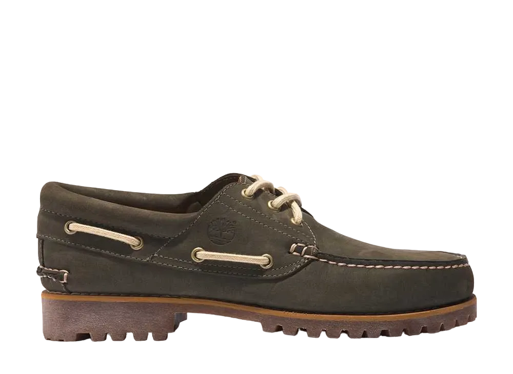 Timberland 3 Eye Lug Handsewn Boat Shoes "Grape Leaf"