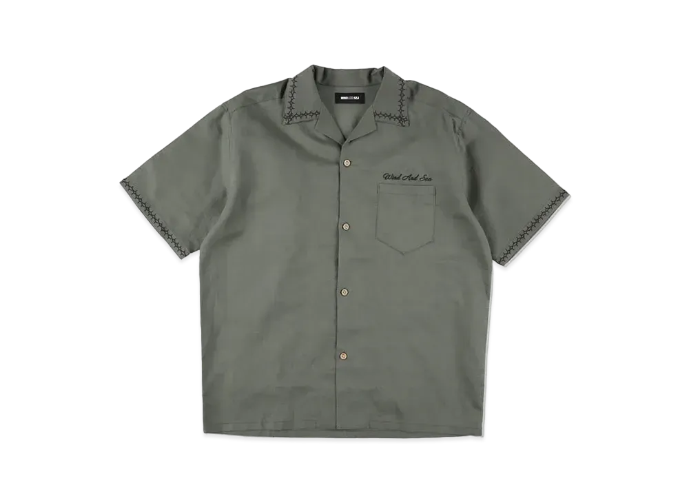 WIND AND SEA Stitch Linen S/S Shirt 