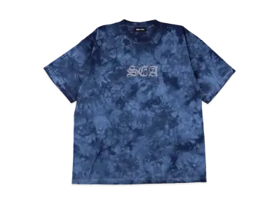 WIND AND SEA Tie-Dye Logo S/S Tee "Navy"