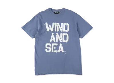 WIND AND SEA Spray Logo S/S Tee "Navy"