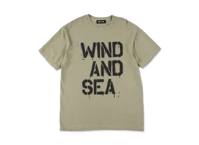 WIND AND SEA Spray Logo S/S Tee "Beige"