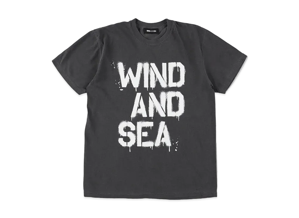 WIND AND SEA Spray Logo S/S Tee "Black"