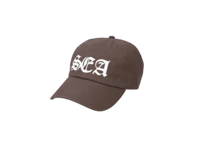 WIND AND SEA Leather Patch Logo Cap "Brown"