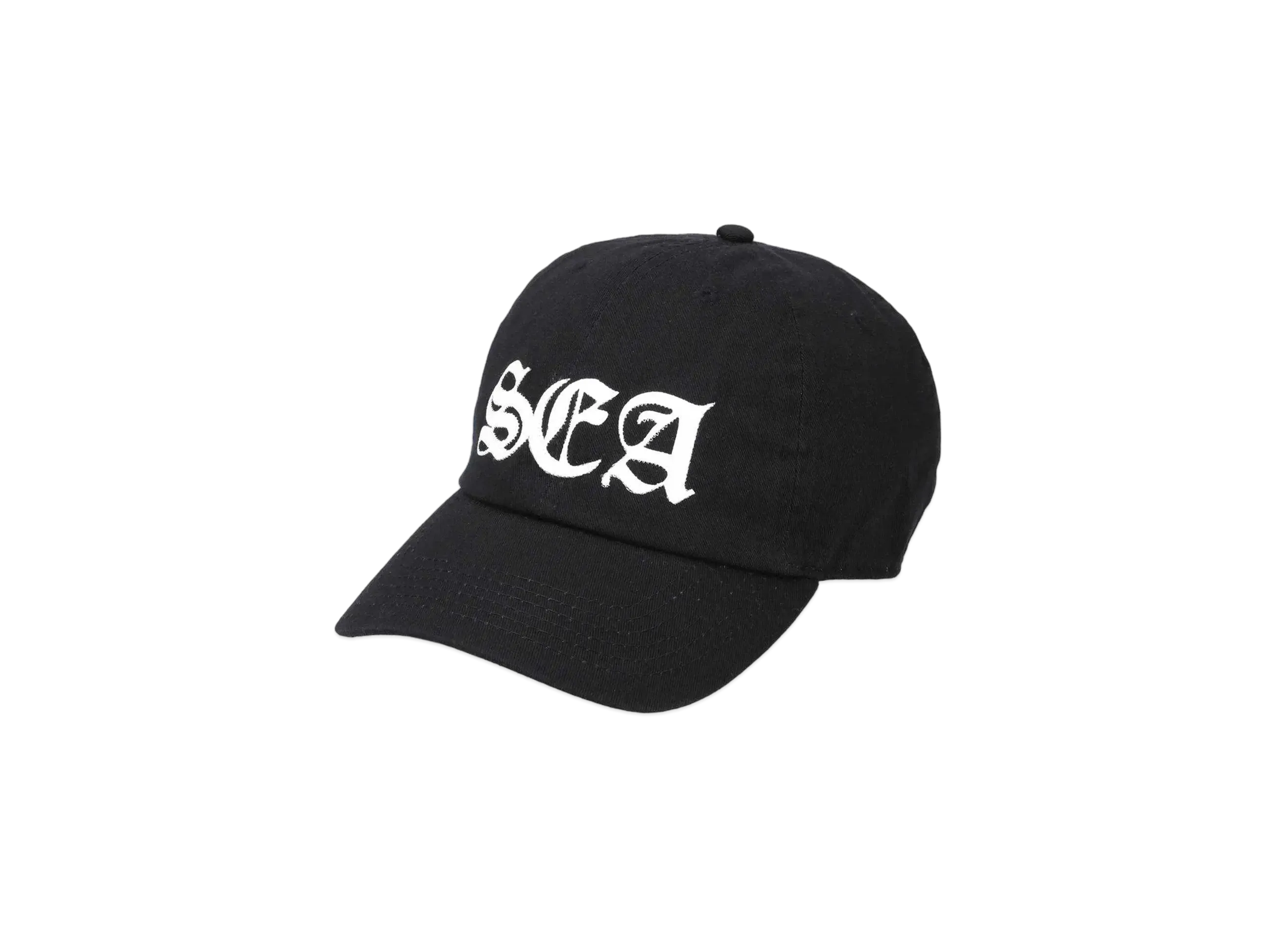 WIND AND SEA Leather Patch Logo Cap "Black"