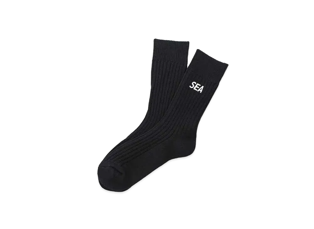 WIND AND SEA Sea Ess Socks "Black"