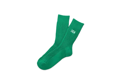 WIND AND SEA Sea Ess Socks "Green"