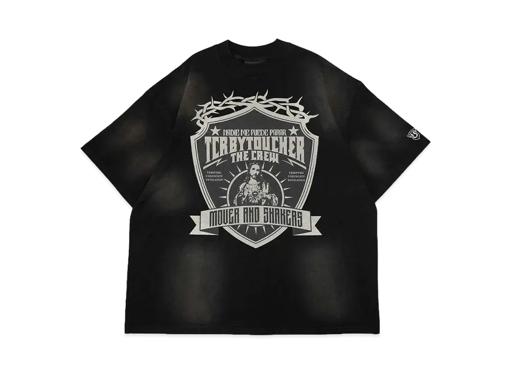 T.C.R BY TOUCHER T.C.R MOVER AND SHAKERS S/S TEE "BLACK"