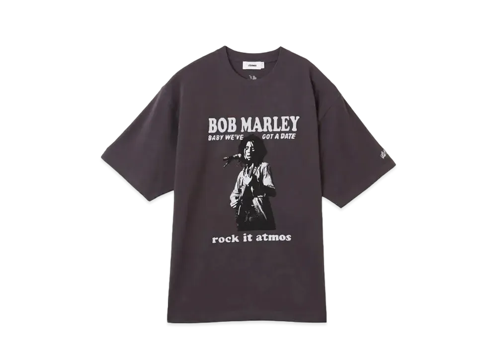 BOB MARLEY x atmos Baby we've got a date T-shirt "Charcoal"