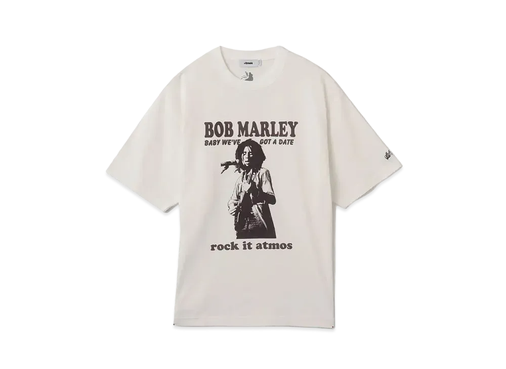 BOB MARLEY x atmos Baby we've got a date T-shirt "White"