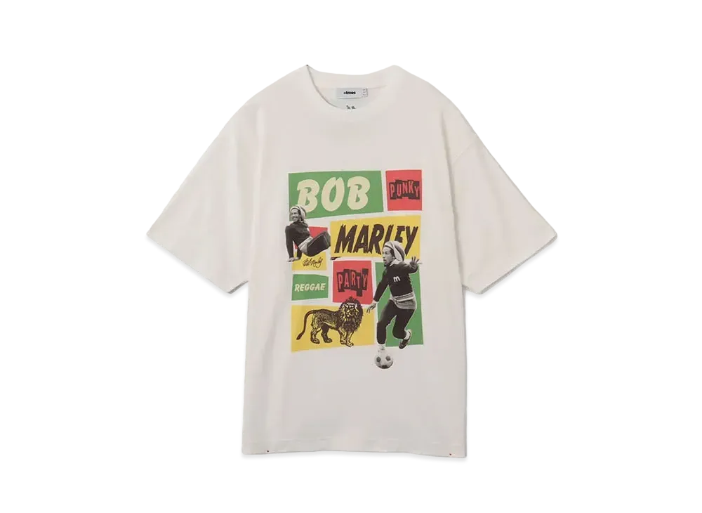 BOB MARLEY x atmos Punky reggae party T-shirt "White"