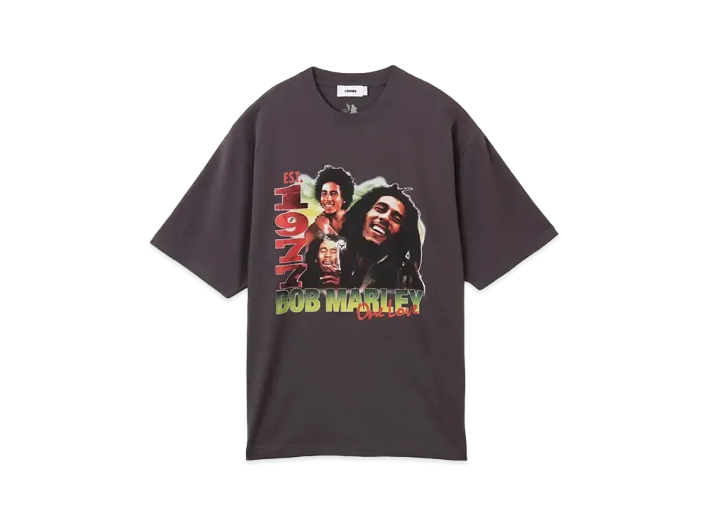 BOB MARLEY x atmos ONE LOVE T-shirt "Charcoal"