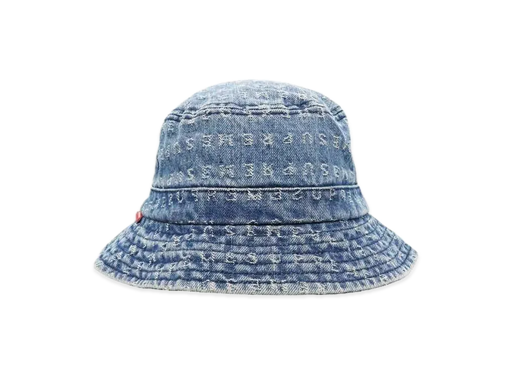 Supreme Jacquard Logos Denim Crusher "Blue"