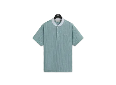 Kith Seersucker Pearson Henley Pullover "Conifer"