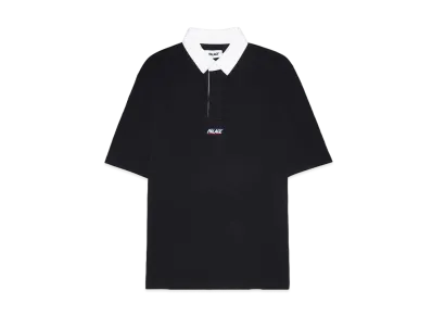 PALACE Wide Rugby Polo "Black"