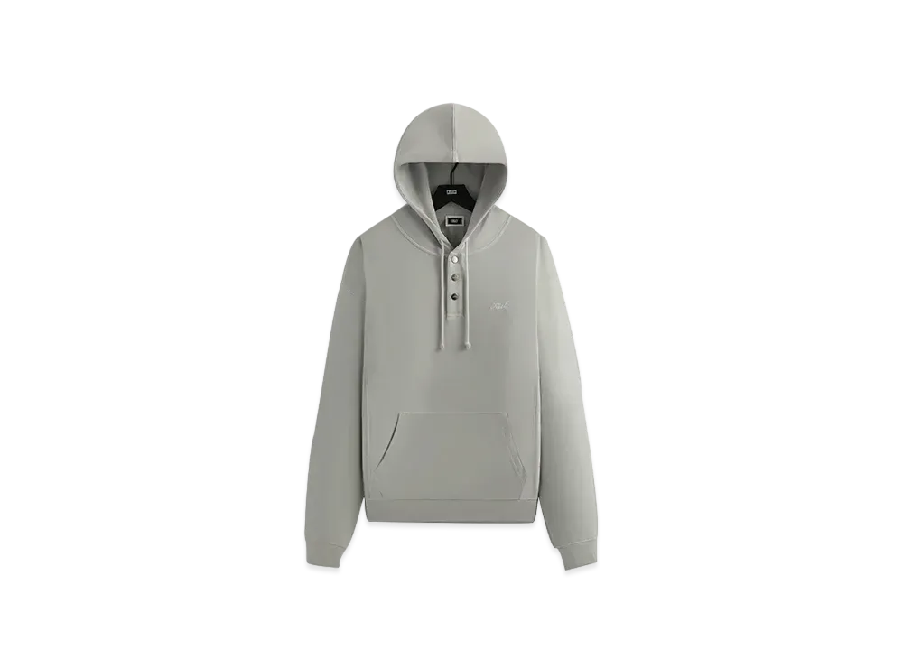 Kith Crystal Wash Interlock Williams IV Hoodie "Concrete"