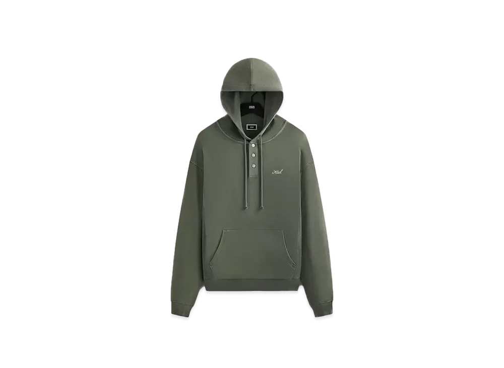 Kith Crystal Wash Interlock Williams IV Hoodie "Island"