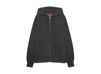 Supreme Overdyed Small Box Zip Up Hooded Sweatshirt "Black"