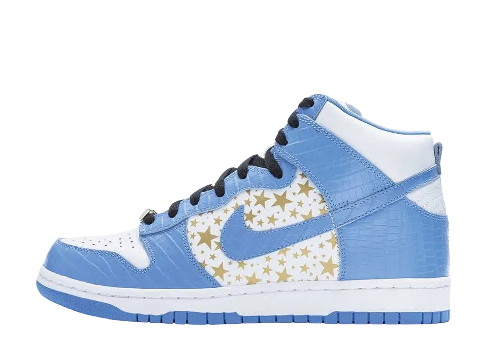 Supreme × Nike SB Dunk High "Blue Stars"