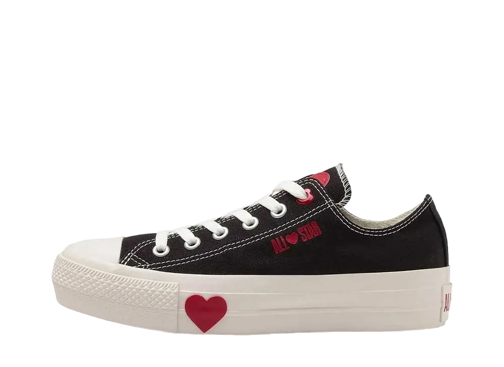 コンバース ウィメンズ オールスター PLTS メニーハーツ OX "ブラック"