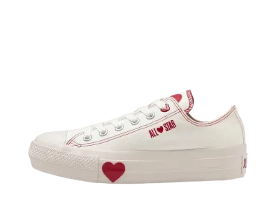 Converse Women's All Star PLTS Manyhearts OX "White"