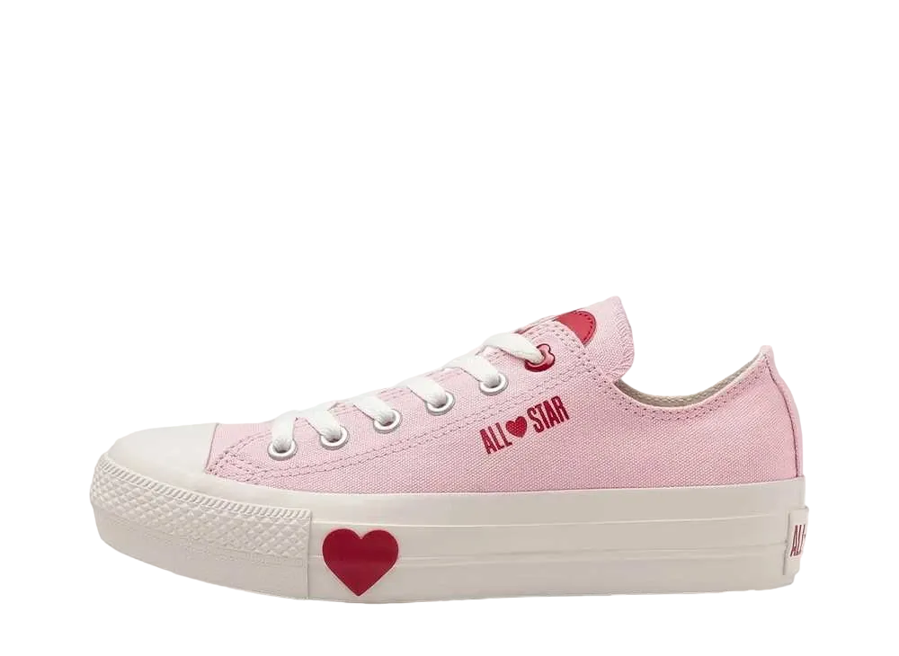 Converse Women's All Star PLTS Manyhearts OX "Pink"