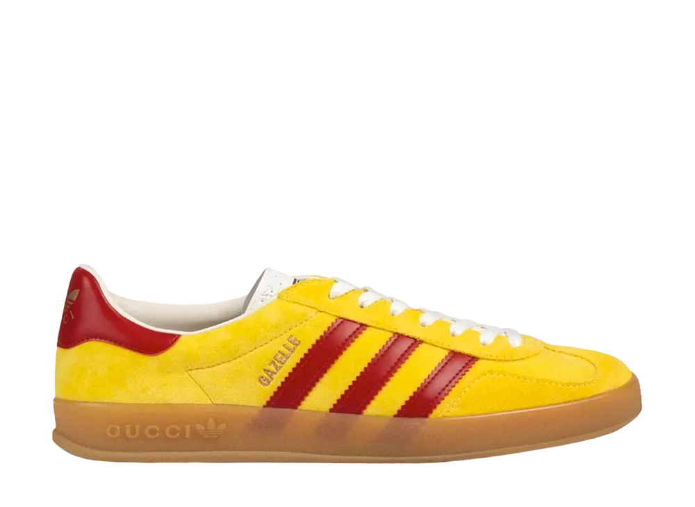 GUCCI × adidas Gazelle "Yellow Velvet"