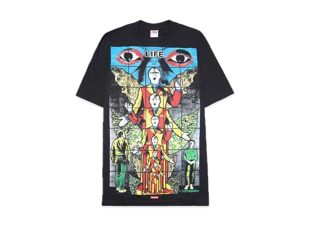 Supreme Gilbert & George LIFE Tee "Black"