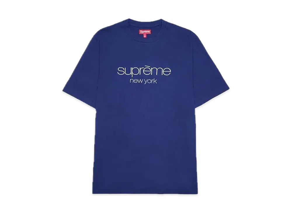 Supreme Classic Logo S/S Top "Navy"
