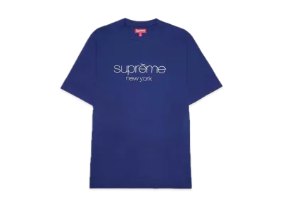 Supreme Classic Logo S/S Top "Navy"