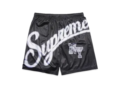 Supreme Big Script Mesh Short "Black"
