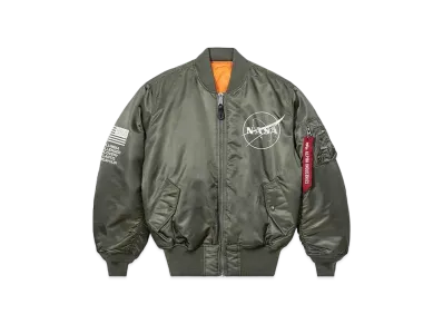 ANTI SOCIAL SOCIAL CLUB x NASA Alpha Industries MA-1 Nebula Jacket "Sage"