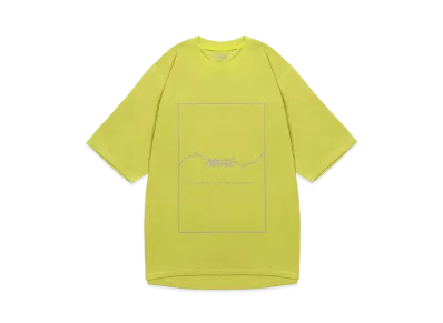NANGA Dry Mix Frame Logo Tee "Mustard"