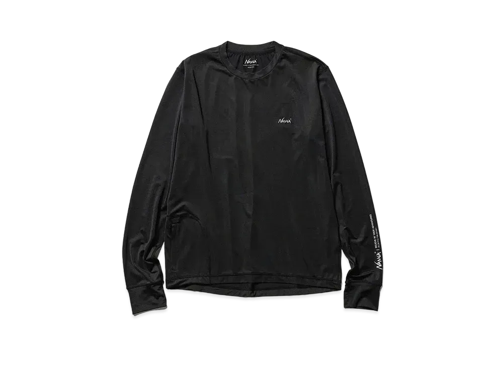 NANGA Long Sleeve Rash Guard "Black"