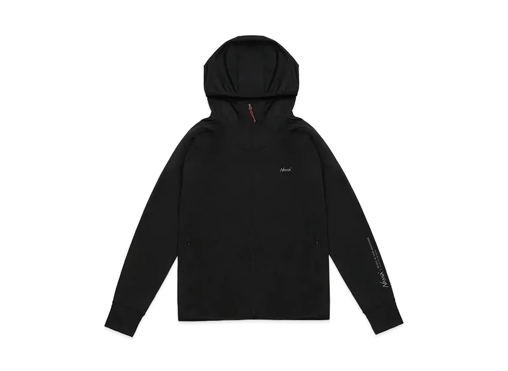 NANGA Rash Guard Zip Parka "Black"