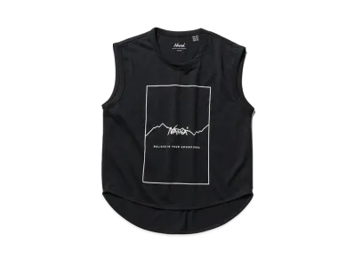 NANGA Dry Mix Frame Logo Compact Top "Black"