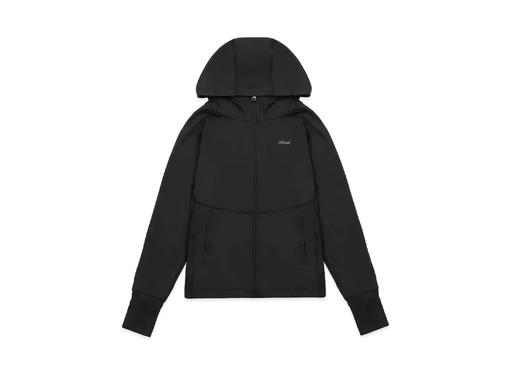 NANGA Women's Rash Guard Zip Parka "Black"