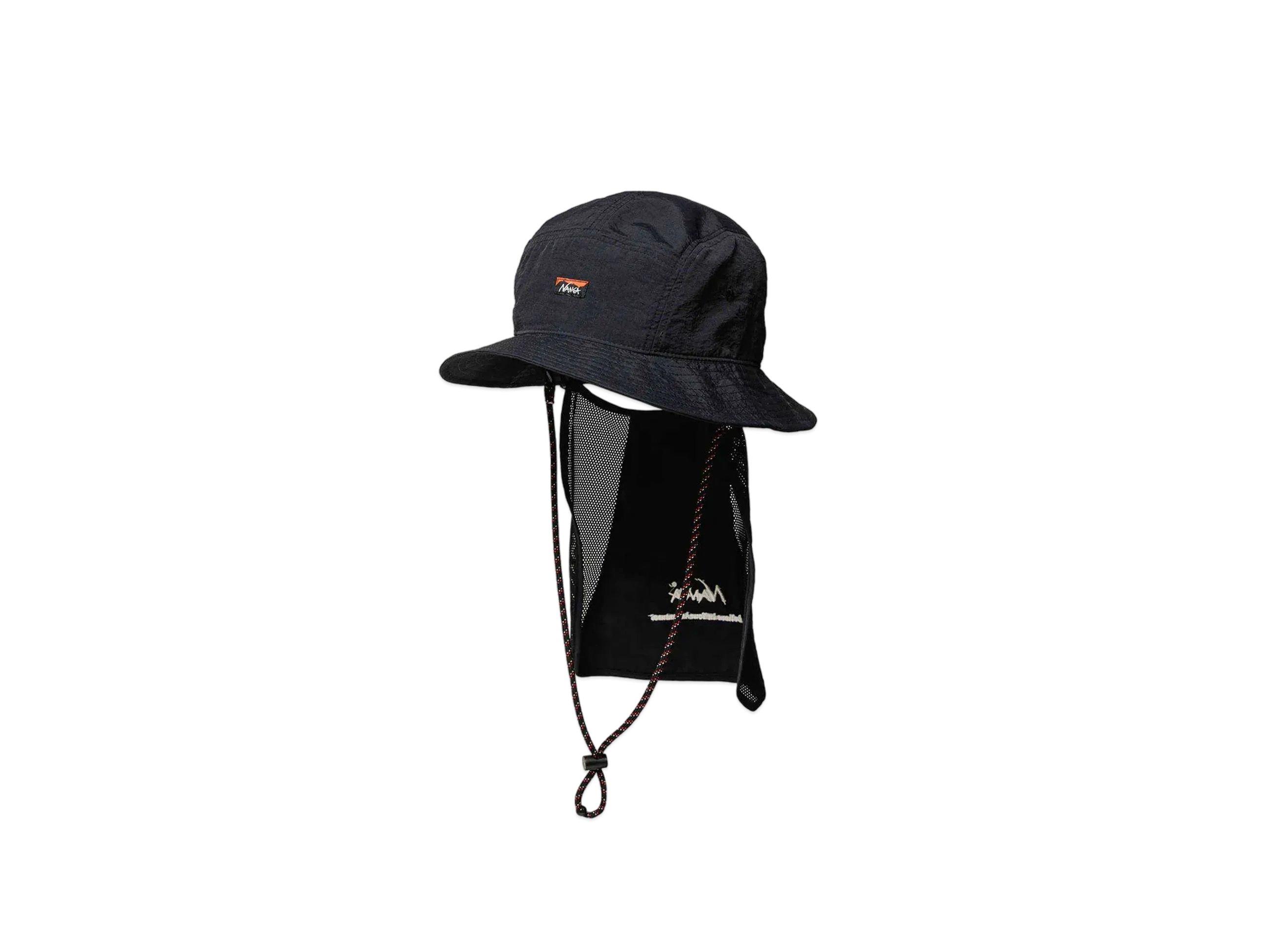 NANGA Nylon Tusser Sunshade Hat "Black"
