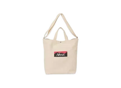 NANGA Logo Canvas Tote 2 Way Bag "Natural"