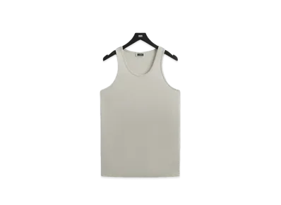 Kith Pointelle Mesh Spencer Tank "Concrete"