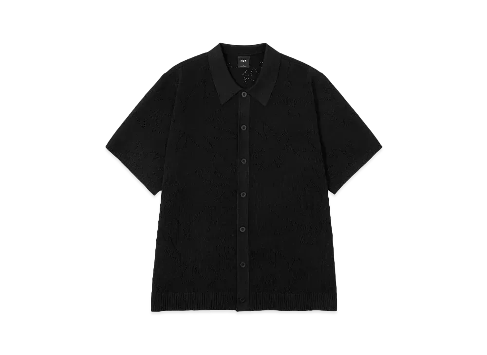 HUF Summer 24 Abstract Knited Shirt "Black"
