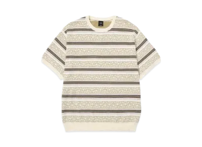 HUF Summer 24 TT Jacquard Sweater Crew "Wheat"
