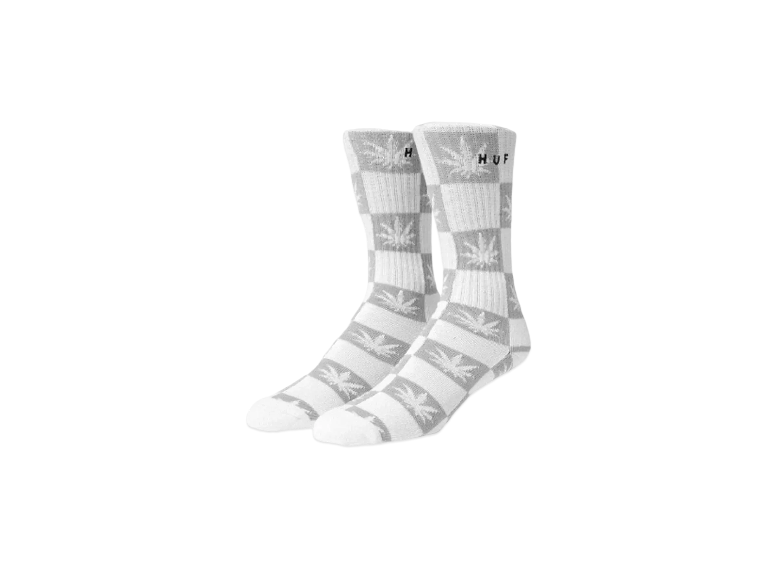 HUF Summer 24 Checkered Plantlife Socks "White"
