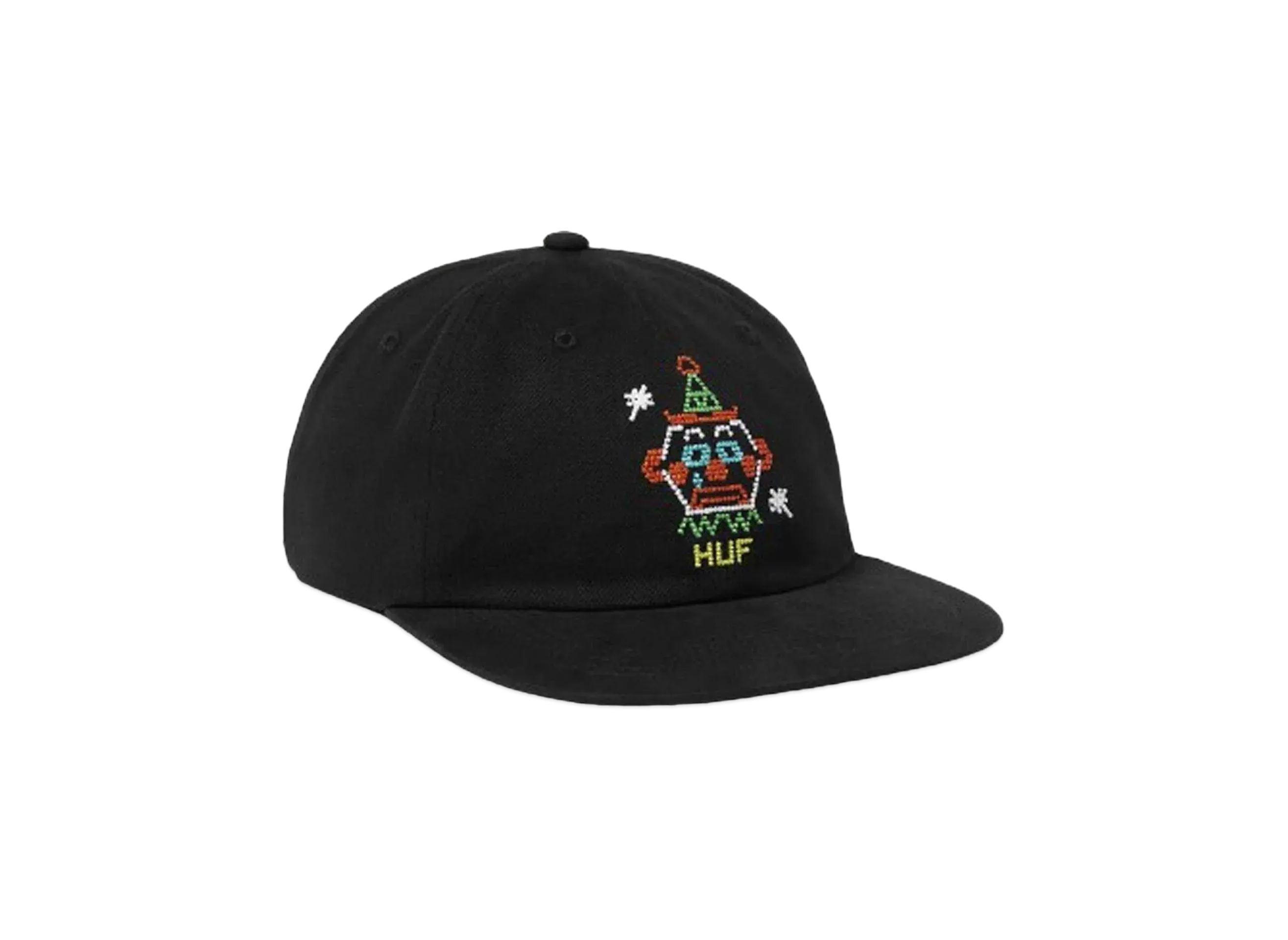 HUF Summer 24 Clownin Around 6 Panel Hat "Black"