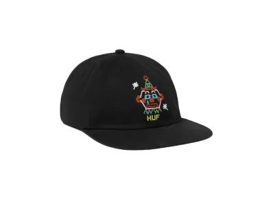 HUF Summer 24 Clownin Around 6 Panel Hat "Black"