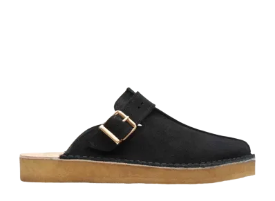 Clarks Trek Mule "Black Suede"
