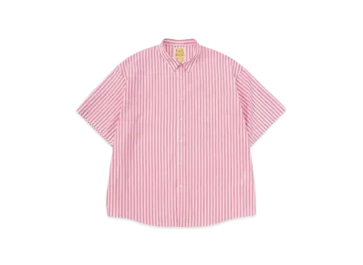 DIGAWEL x MIN-NANO Oversized Stripe Shirt "Pink"