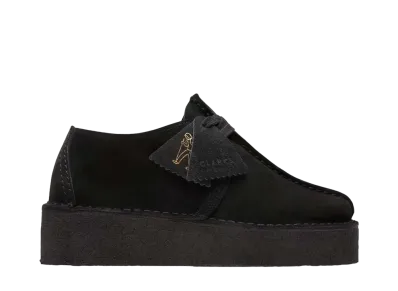 Clarks Women's Trek Wedge "Black Suede"